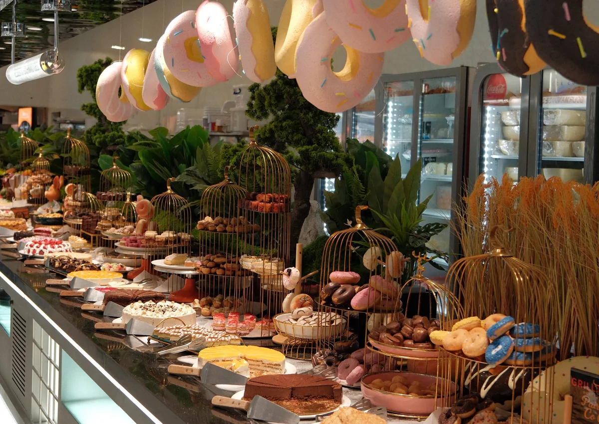 Le comptoir aux nombreux desserts