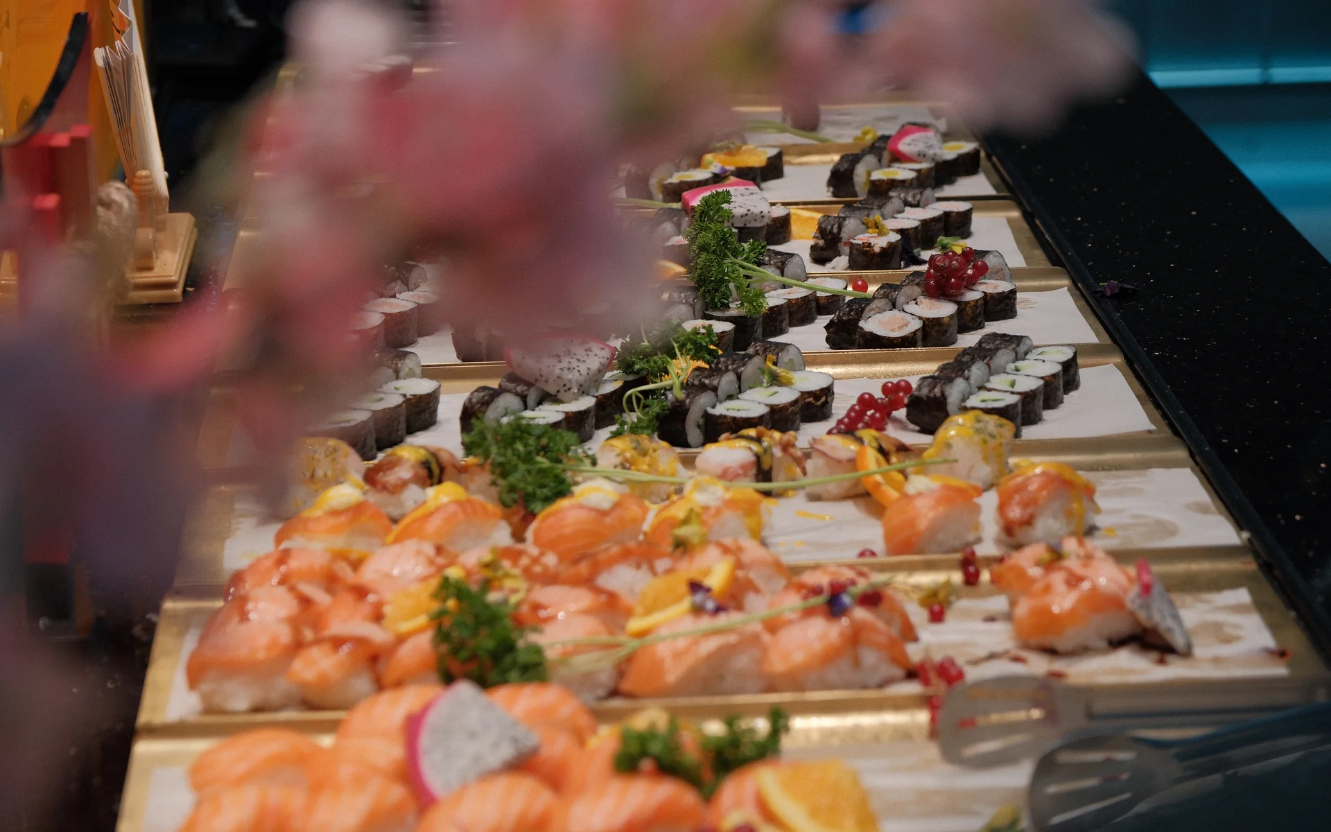Un généreux assortiment de sushis